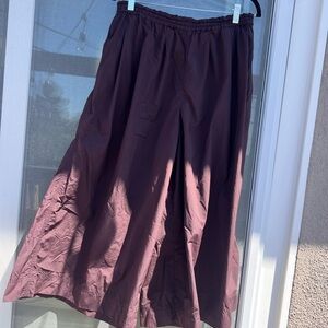 Women's culottes deep plum brown